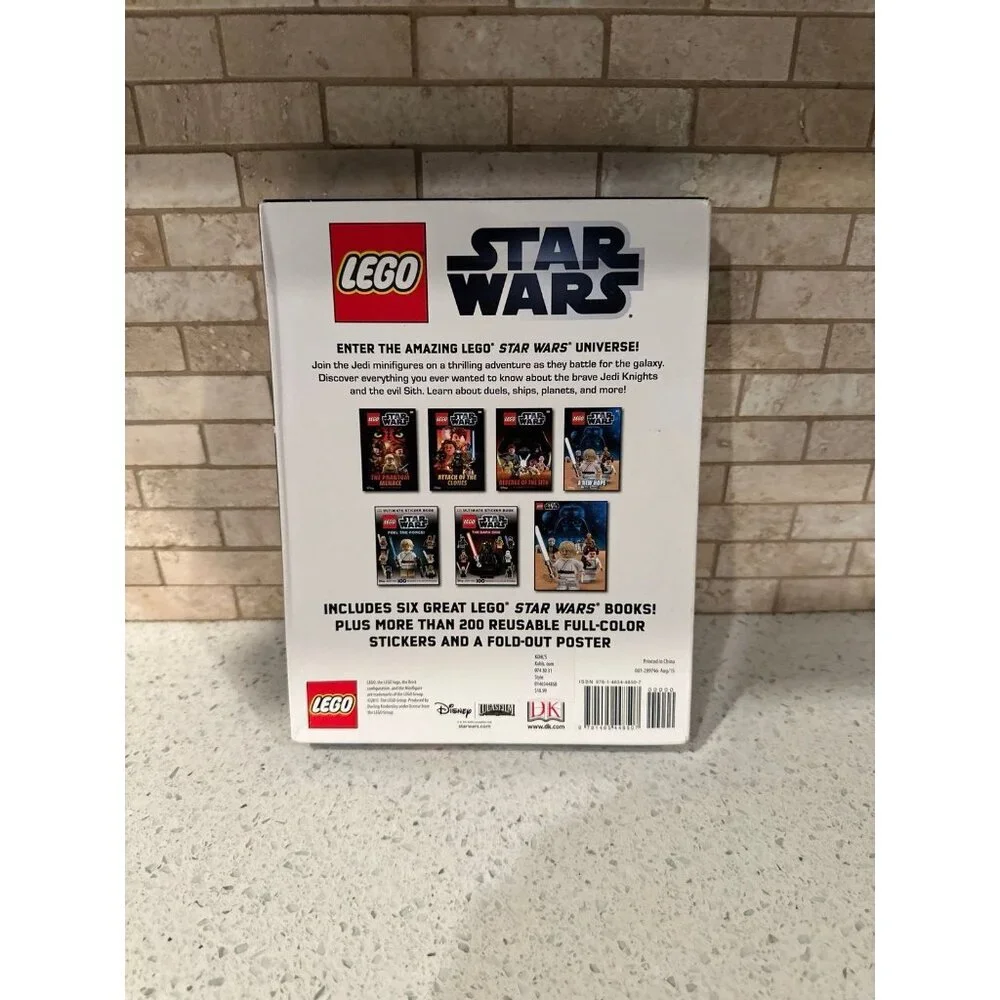 2015 LEGO STAR WARS ULTIMATE BOOK COLLECTION 6-Book Set w/ Poster & 200 Stickers